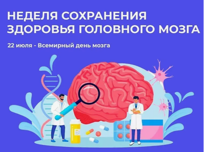Неделя сохранения здоровья головного мозга (в честь Всемирного дня мозга 22 июля)
